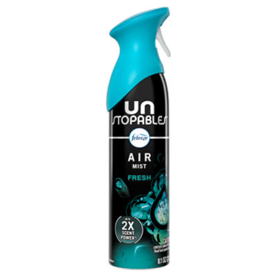 Febreze Air Mist, Air Freshener Spray, Odor Fighting Room Spray, Unstopables Fresh Scent, 8.1oz, 8.1 Ounce