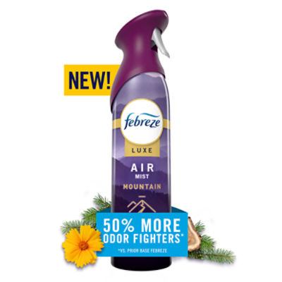 Febreze Air Mist, Luxe Air Freshener Spray, Odor Fighting Room Spray, Mountain Scent, 8.1oz