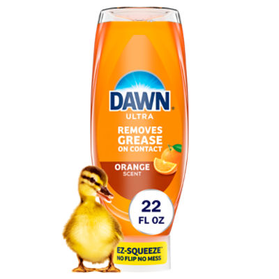 Dawn UltraEZ Squeeze Dish Soap, Dishwashing Liquid, Orange, 22oz