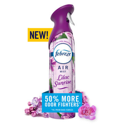 Febreze Air Mist, Air Freshener Spray, Odor Fighting Room Spray, Lilac Sunrise, 8.1oz, 1ct