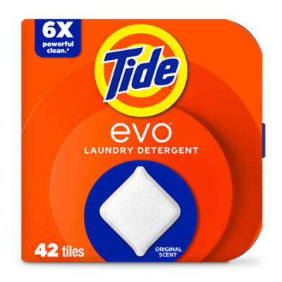 Tide evo Laundry Detergent Tiles, Original Tide Scent, 42 ct