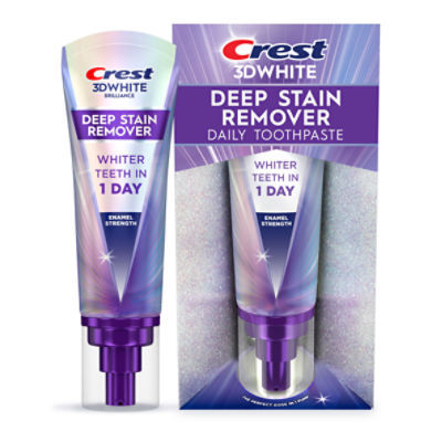 Crest Toothpaste 3DWhite  Deep Stain Remover Enamel Strength, 3.1oz