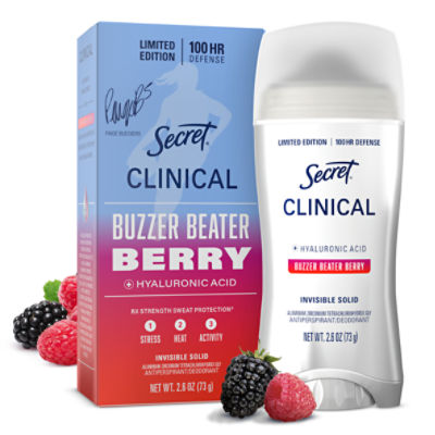 Secret Clinical Antiperspirant Deodorant Buzzer Beater Berry, 2.6 oz.