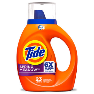 Tide Liquid Laundry Detergent, Spring Meadow Scent, 23 Loads, 29 fl oz
