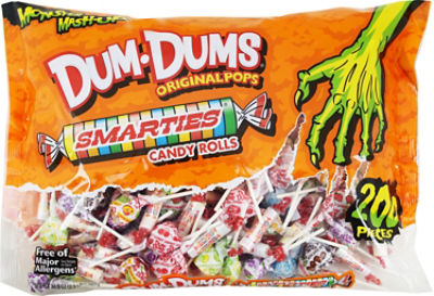 Dum Dum Pops Original Pops And Smarties Candy Rolls Mix, 34.8 oz