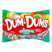 Dum-Dums Lollipops, Tropical Mix, 10.4 Ounce