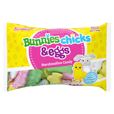 Spangler Bunnies Chicks & Eggs Marshmallow Candy, 10 oz