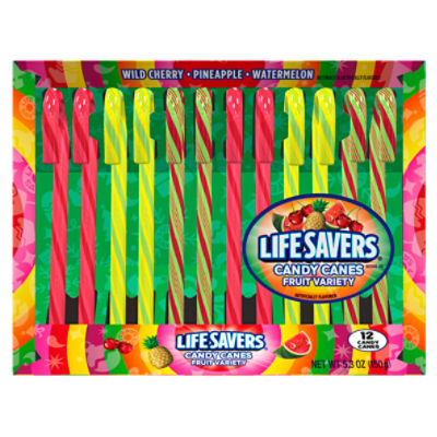 Life Savers Fruit Variety Candy Canes, 12 count, 5.3 oz