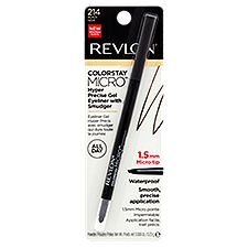 Revlon ColorStay Micro 214 Black Hyper Precise Gel Eyeliner with Smudger, 0.008 oz