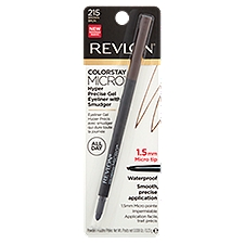 Revlon ColorStay Micro 215 Brown Hyper Precise Gel Eyeliner with Smudger, 0.008 oz