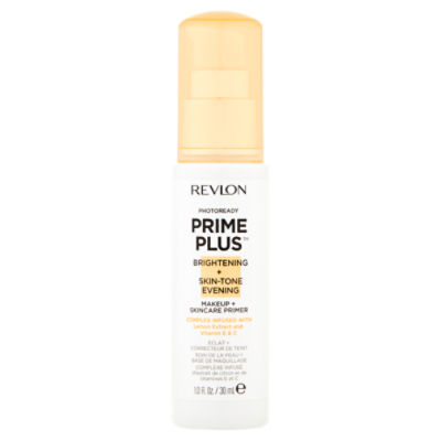 Revlon PhotoReady Prime Plus 001 Brightening + Skin-Tone Evening Makeup + Skincare Primer, 1.0 fl oz