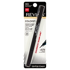 Revlon ColorStay Sharp Line 003 Blackest Black Dramatic Wear Liquid Eye Pen, 0.04 fl oz