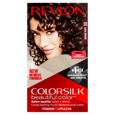 Revlon ColorSilk 30 Dark Brown Permanent, Haircolor