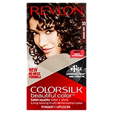 Revlon ColorSilk 30 Dark Brown Permanent, Haircolor, 1 Each
