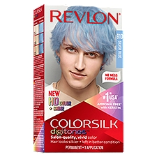 Revlon ColorSilk Digitones 91D Silver Blue Permanent Haircolor, 1 application