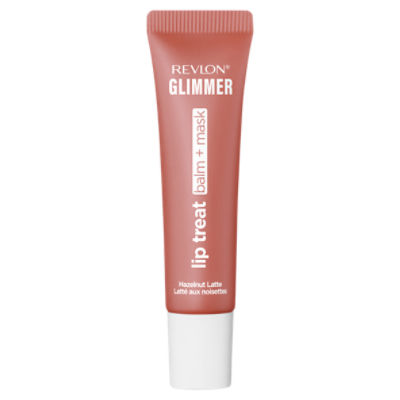 Revlon Glimmer 006 Hazelnut Latte Lip Treat Balm + Mask, 0.4 fl oz