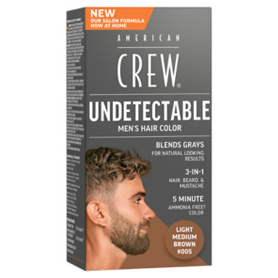 American Crew Undetectable Light Medium Brown Men's Hair Color