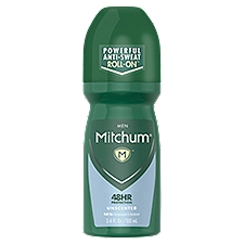 Mitchum Men Unscented Roll-On Antiperspirant & Deodorant, 3.4 fl oz