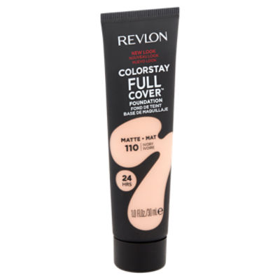 Revlon ColorStay Full Cover Matte 110 Ivory Foundation, 1.0 fl oz