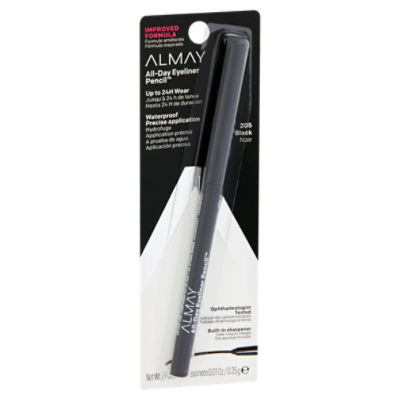 Almay 205 Black All-Day Eyeliner Pencil, 0.01 oz