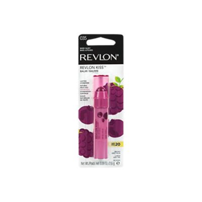 Revlon Kiss 035 Berry Burst Broad Spectrum Lip Balm, SPF 20, 0.09 oz