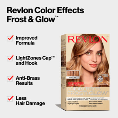 væske Næste overrasket Revlon Color Effects Frost and Glow Honey Highlighting Kit Permanent  Haircolor, 1 application