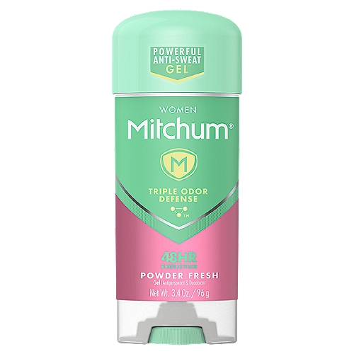 Mitchum Women Powder Fresh Gel Antiperspirant & Deodorant, 3.4 oz