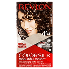 Revlon ColorSilk Beautiful Color Permanent 30 Dark Brown, 1 Each