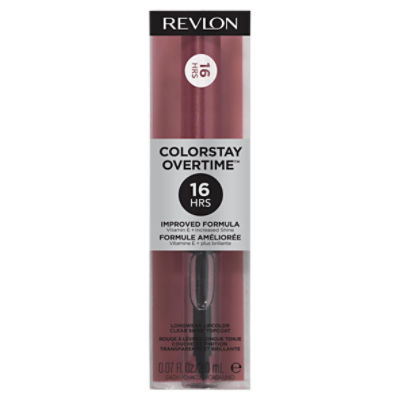 Revlon ColorStay Overtime 370 Everlasting Rum Lipcolor and Topcoat