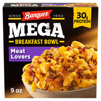 Banquet Mega Meat Lovers Breakfast Bowl, 9 oz