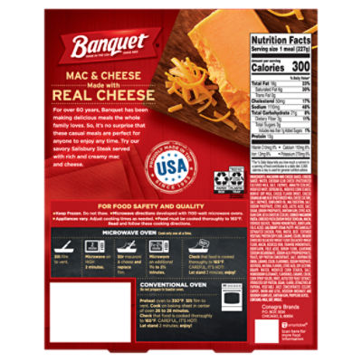 Banquet Salisbury Steak Meal, 8 oz