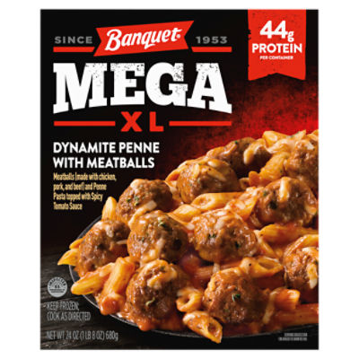 Banquet Mega XL Dynamite Penne with Meatballs, 24 oz
