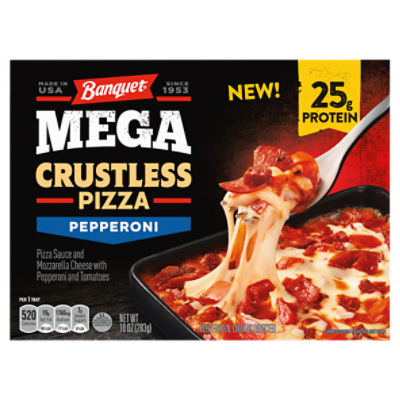 Banquet MEGA Crustless Pizza Pepperoni, 10 oz.
