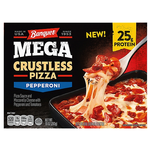 Banquet MEGA Crustless Pizza Pepperoni, 10 oz.