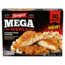 Banquet Mega Meals Country Fried Chicken, Frozen, 16 oz.