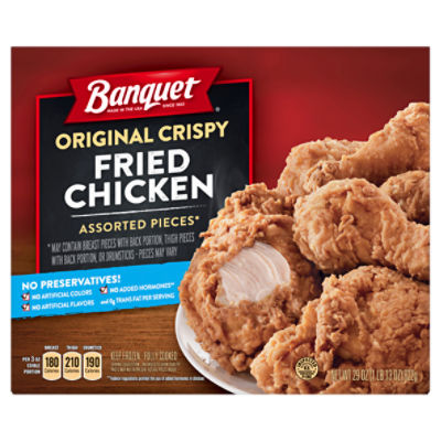 Banquet Original Crispy Fried Chicken, 29 oz