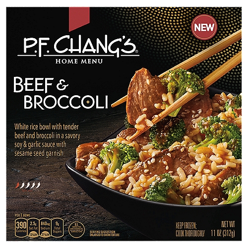 P.F. Chang's Home Menu Beef & Broccoli, Frozen Meal, 11 oz.