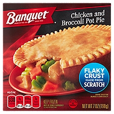 Banquet Chicken and Broccoli Pot, Pie, 7 Ounce