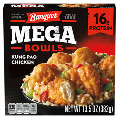 Banquet Mega Bowls Kung Pao Chicken, 13.5 oz