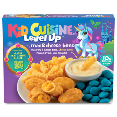 Kid Cuisine Level Up Mac & Cheese Bites, Frozen Meal, 9.7 oz.