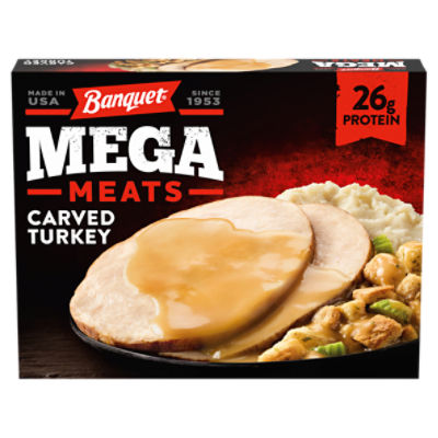 Banquet Mega Meats Carved Turkey, 13.5 oz, 13.5 Ounce