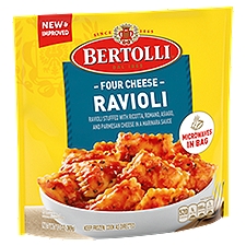 Bertolli Pasta Sides Four Cheese Ravioli, Cooks in 5 Minutes, Frozen, 13 oz.