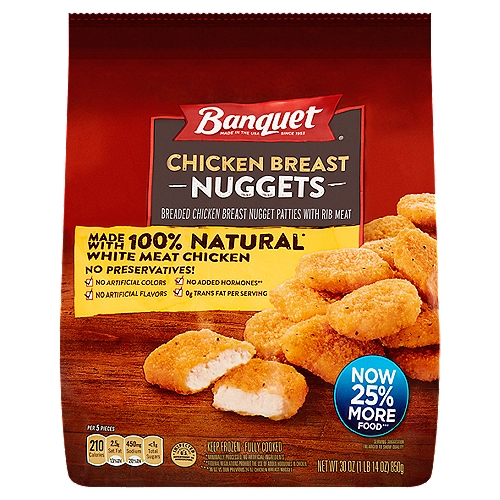 Banquet Chicken Breast Nuggets, 30 oz