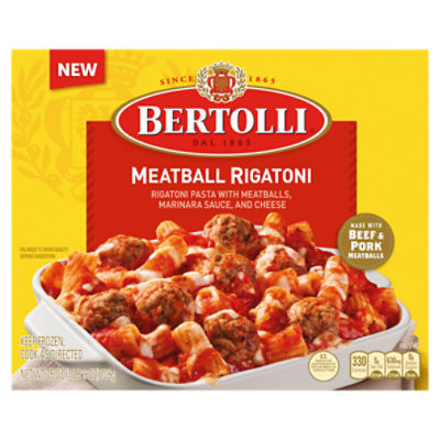 Bertolli Meatball Rigatoni, Frozen Meal, 25 oz.