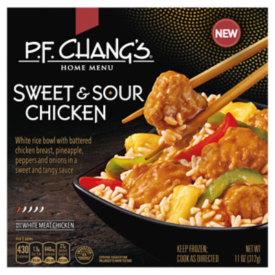 P.F. Chang's Home Menu, Sweet and Sour Chicken Bowl, Frozen Meal, 11 oz.