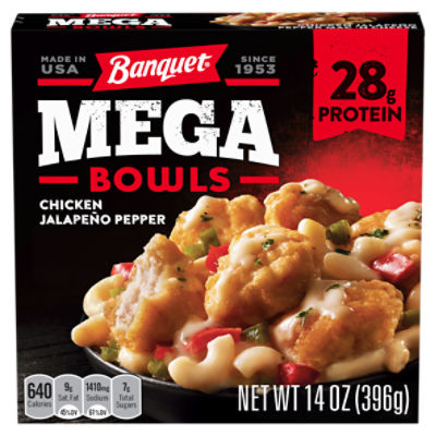 Banquet Mega Bowls Chicken Jalapeño Pepper Mac 'N Cheese, 14 oz