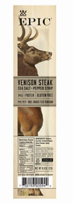 Epic Venison Sea Salt & Pepper Steak Strips, 0.8 oz
