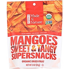 Made In Nature Organic Mangos -  Dried & Naturally Sweet, 3 Ounce