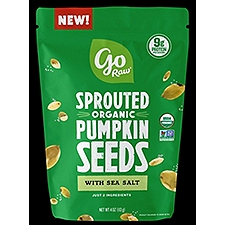Go Raw Pumpkin Seeds Sprouted Organic with Sea Salt, 4 Ounce