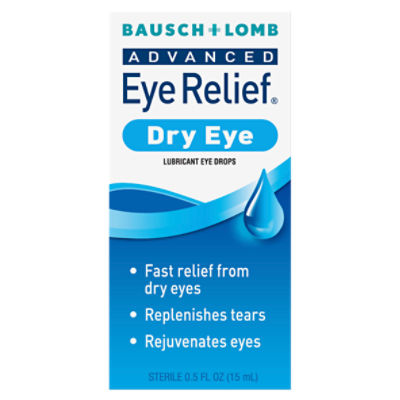 Bausch + Lomb Advanced Eye Relief Dry Eye Lubricant Eye Drops, 0.5 fl oz, 0.5 Fluid ounce